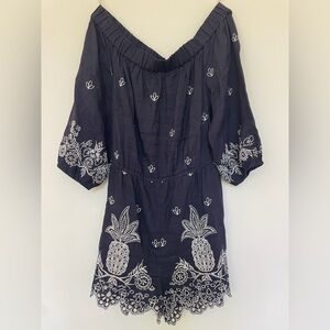 COPY - FARM Rio Blue Off-Shoulder Jumpsuit Resort Wear